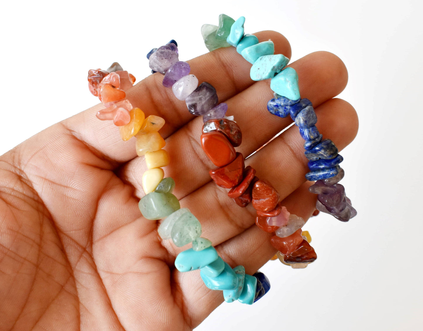 Celestial Alignment Bracelet | 7 Crystal Chip Healing Stones