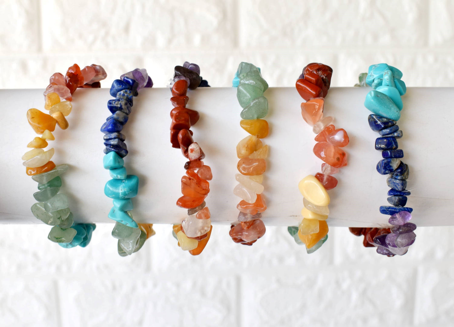 Celestial Alignment Bracelet | 7 Crystal Chip Healing Stones