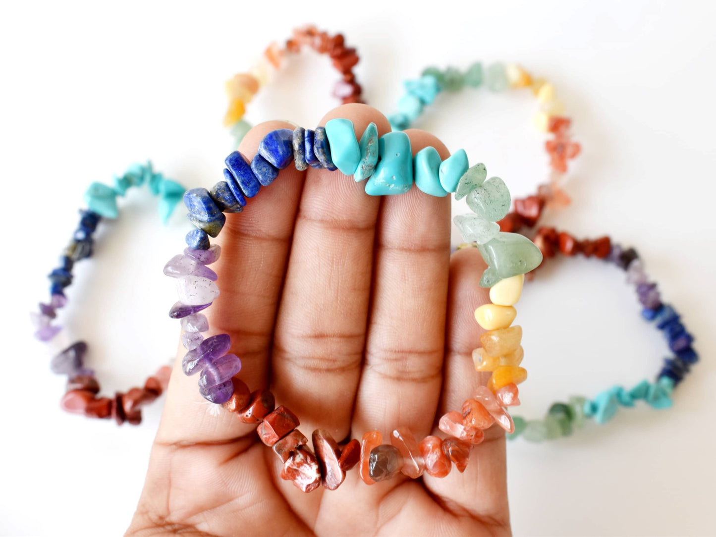 Celestial Alignment Bracelet | 7 Crystal Chip Healing Stones