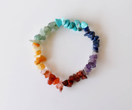 Celestial Alignment Bracelet | 7 Crystal Chip Healing Stones