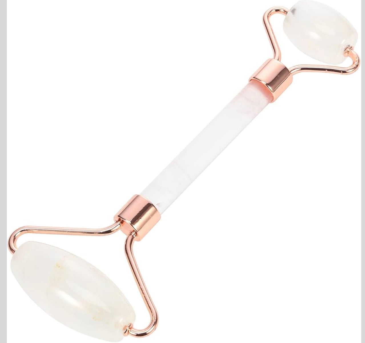 White Crystal Quartz Face Roller – Spiritual Healing & Skin Rejuvenation Tool