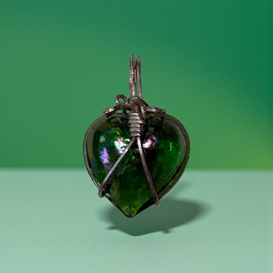 Celestial Heart of the Aurora Pendant
