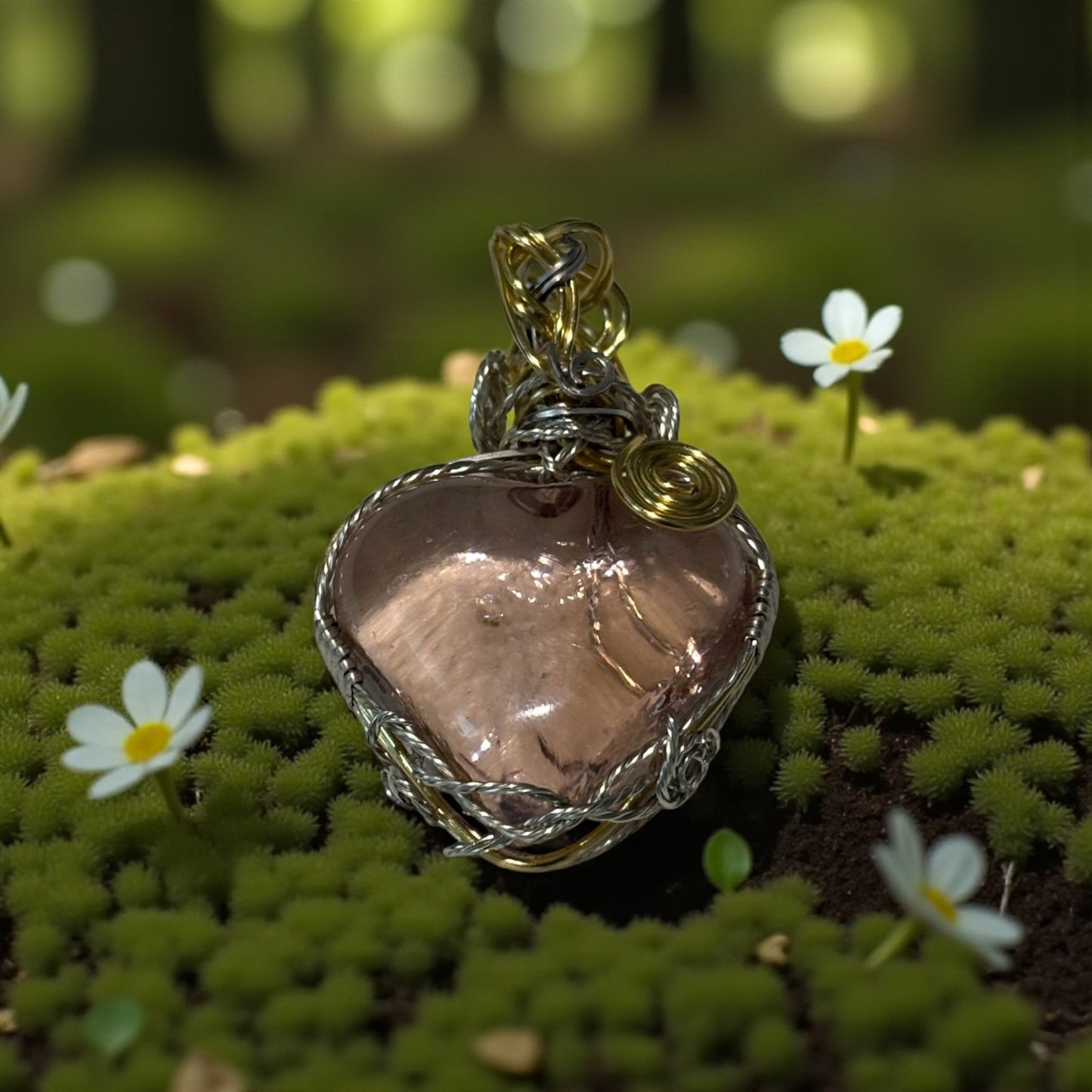 Fairy-Fire Heart Pendant | 1 of 1