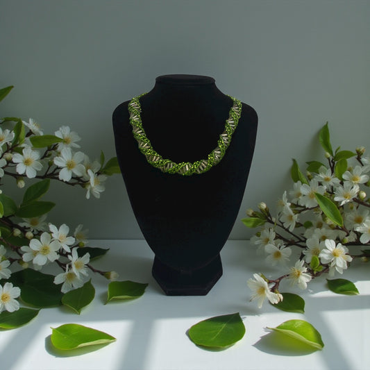 Elven Whisper Enchanted Necklace - 3D Spiral Chunky Choker