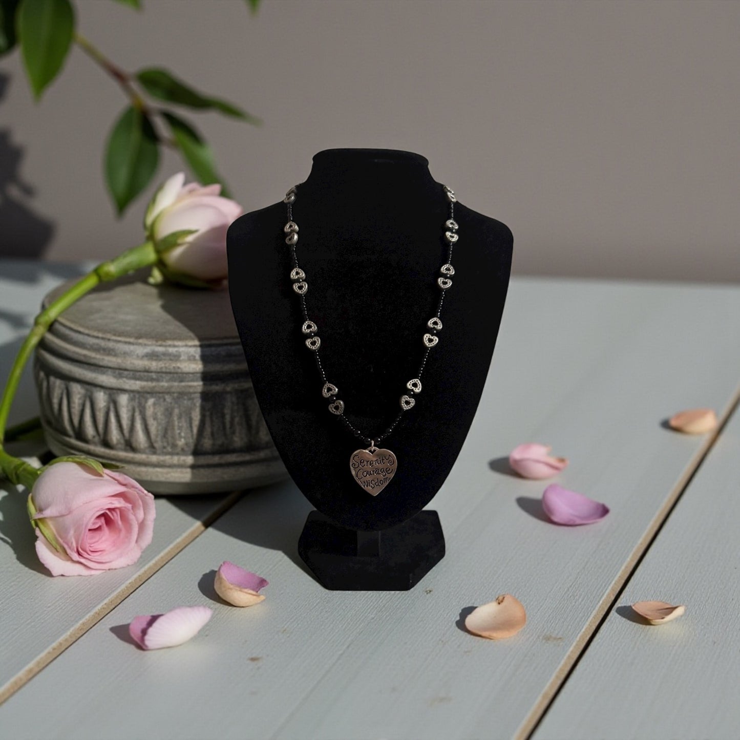 Heart of Serenity Necklace - Courage, Wisdom, & Divine Balance